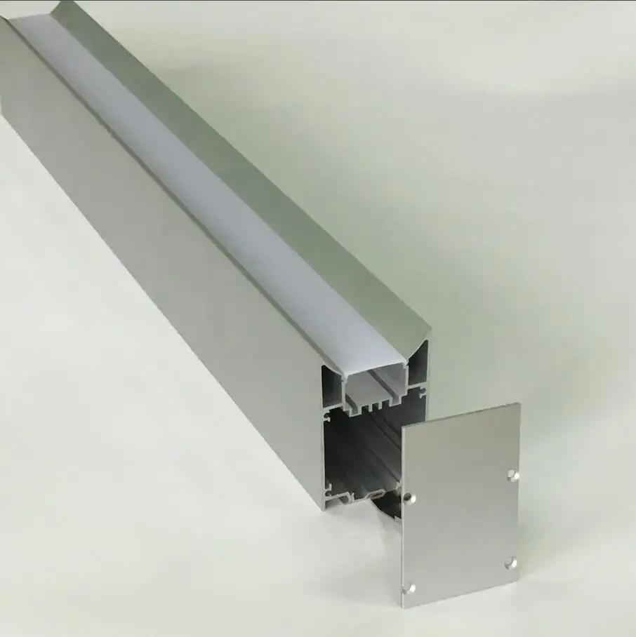 Brezplačna Dostava 1,2 m/kos ali 1,8 m/kos led visoke kakovosti linearni svetlo stanovanje z mlečno kritje, končniki in viseči kabel