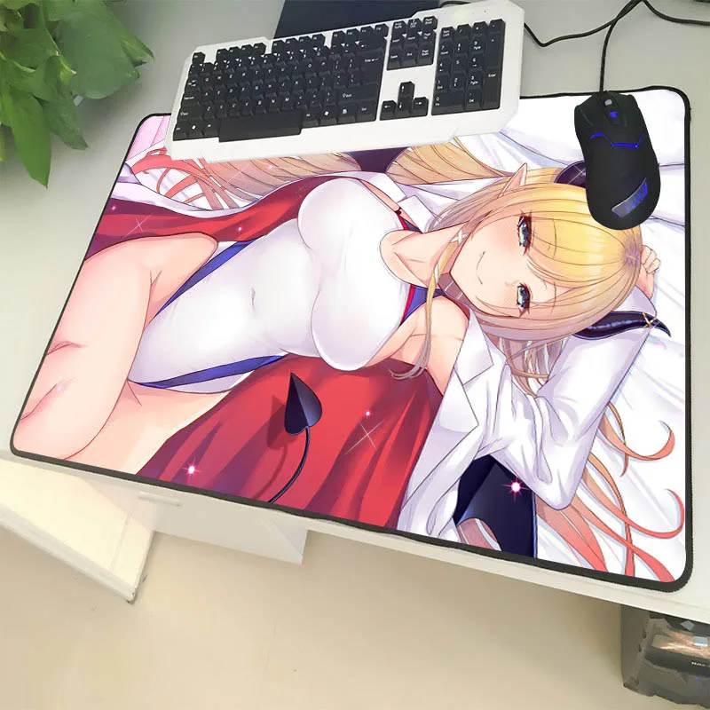 XGZ Anime Velikosti Mouse Pad Black Zaklepanje Rob Seksi Velike Prsi Sestra Dekle Vzorec Laptop PC Tabela Mat Gume Non-slip Univerzalni