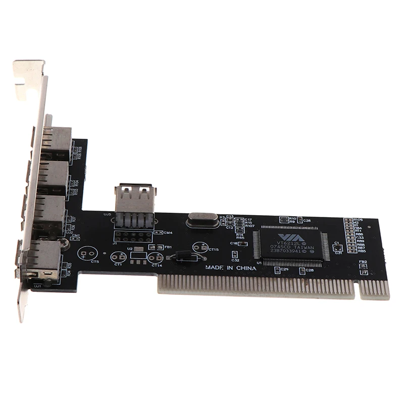 1Pcs USB 2.0 4 Vrata 480Mbps Visoke Hitrosti PREKO PESTA PCI Kartice Krmilnika Adapter PCI Kartice za Vista, Windows ME, XP, 2000 98 SE