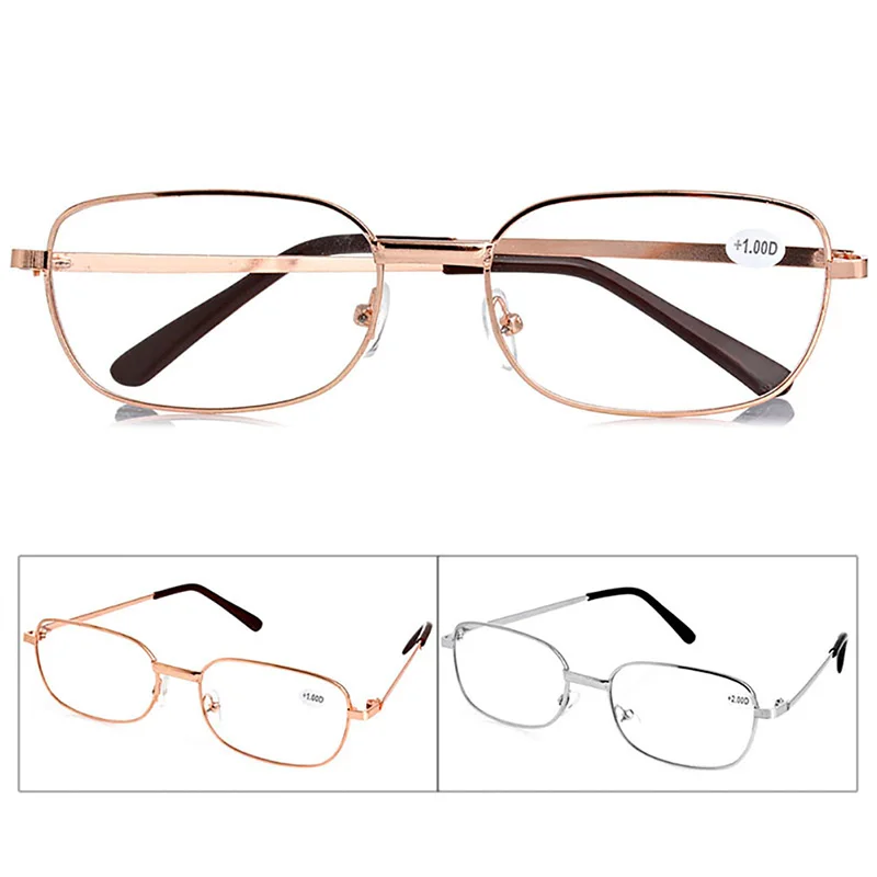 Moški/Ženske Full Frame Obravnavi Očala Anti-utrujenost Obravnavi Očala Novih Kovinskih Očal+1.00 1.50 2.00 2.50 3.00 3.50 4.00 Dioptrije