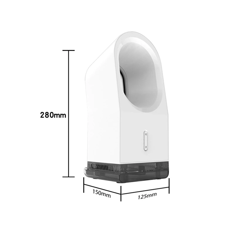 3 v 1 Prenosni USB Mini Hladilni Ventilator Bladeless Namizni Ventilator Zraka Vlažilnik z LED Luč za Spalnice Urad