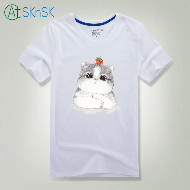 2pcs Ustvarjalne T-shirt nalepke stroj aplicirano prenos toplote vzorec offset lep mačka vzorec železa na obliži za oblačila