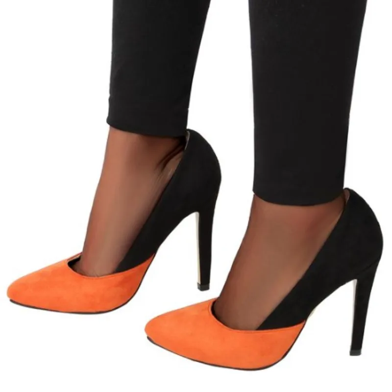 SHOFOO čevlji,Lepih modnih ženskih čevljev, multi-color čredo, 11 cm visoko peto ženske čevlje, krog toe črpalke. VELIKOST: 34-45