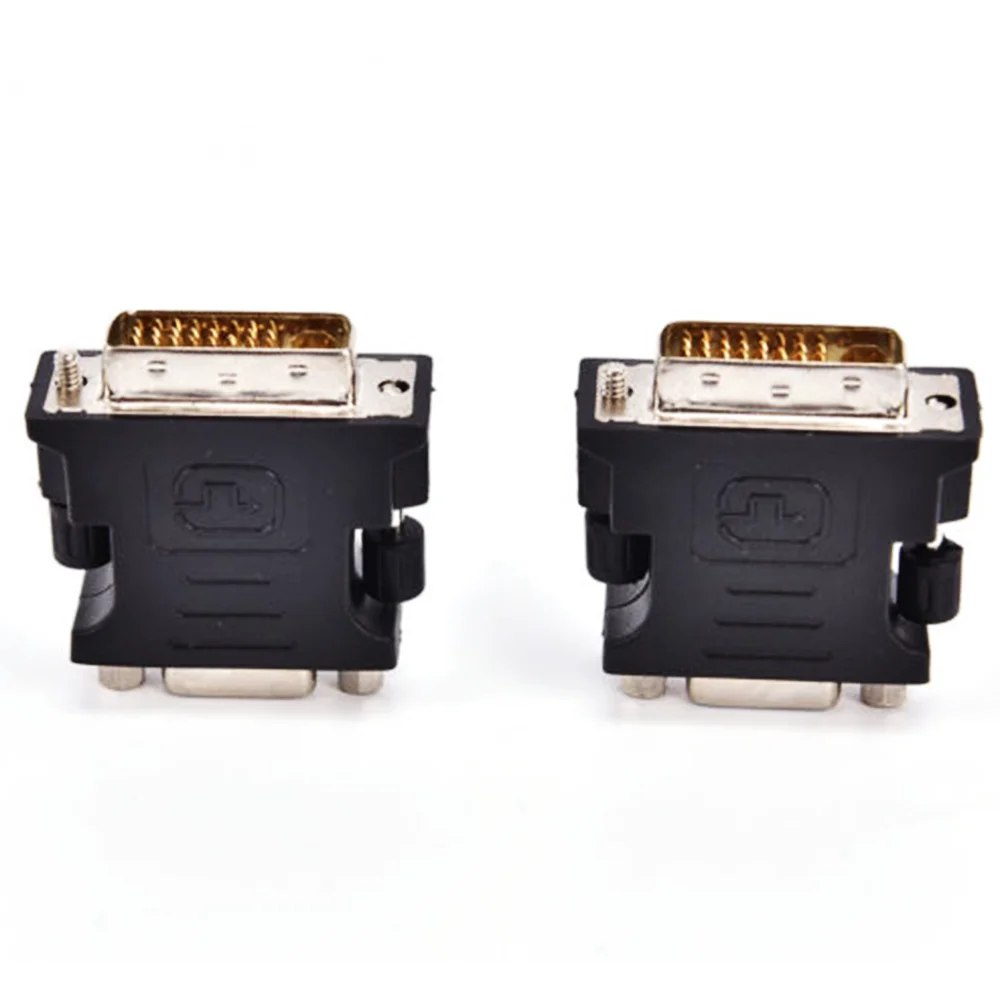 Strokovno Black Dvi Moški Na Vga Adapter Dvi-a / Dvi-i Svga Hd15 Analogni Monitor Adapter Pretvornik Ts Adapter Dropshipping
