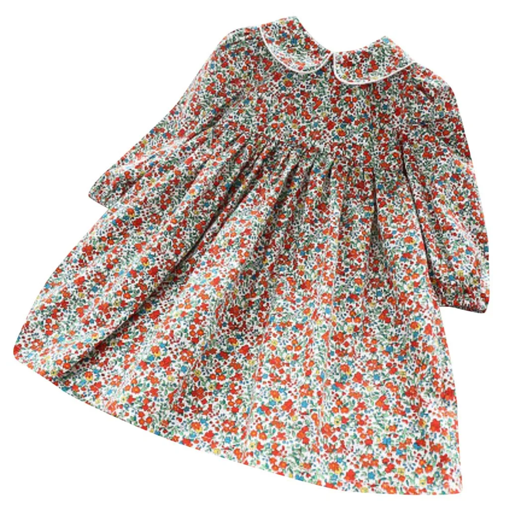 #502021 Srčkan Cvetlični Krilo Za Malčke Baby Dekleta Priložnostne Spomladanski Cvetlični Obleka Princess Romper, Obleke, Oblačila Летнее Платье