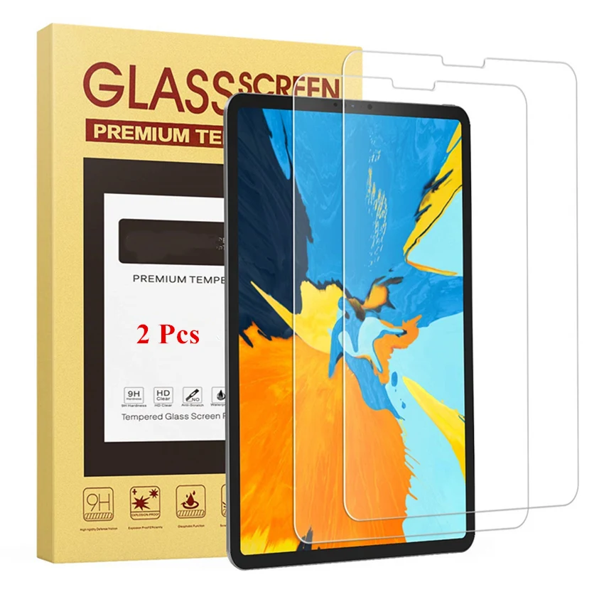 2 Kos/Paket Kaljeno Steklo Zaslona Za iPad Pro 11 inch Sprostitev Zaščitnik HD prozorna folija za iPad 11 2020 / 2018 Kaljenega Stražar