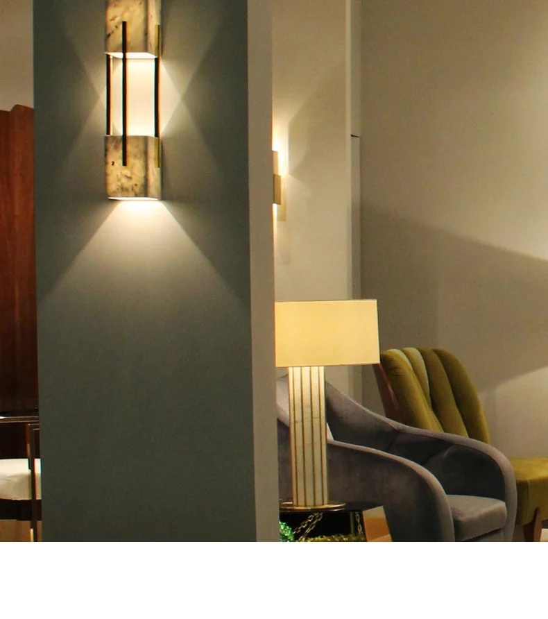 Študija LED Stenska Svetilka Marmorja stalnica svetil za dnevno sobo Hotel ličila led Arandela Postelji garderobo dolgo ogledalo razsvetljavo