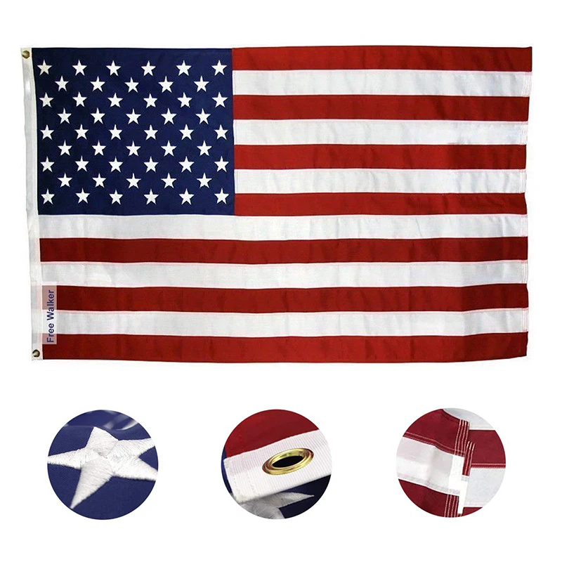 Visoka Kakovost Dvostranski Tisk Ameriško Zastavo Anti-Fade Ameriško Zastavo Dekoracijo ZDA Banner, #
