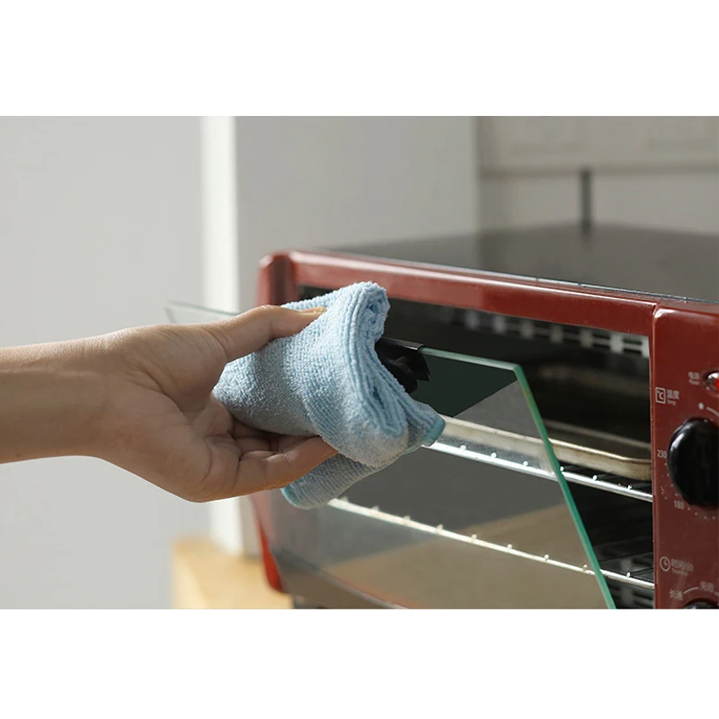 Kuhinjske Brisače Čiščenje Pad Debele Dishcloth Večkratno uporabo Mikrovlaken za Čiščenje Krpo Vezenje Jed Brisačo H99F
