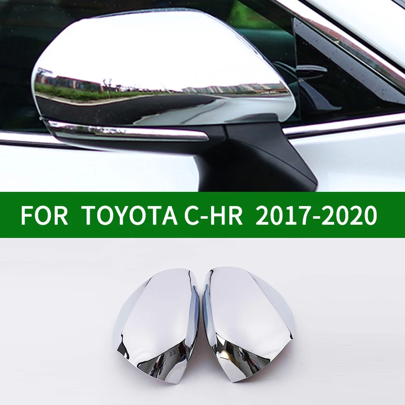 Za TOYOTA C-HR 2017-2020 avto Rearview mirror kritje trim, CHR pribor chrome srebrno Stran Vključite Signal Ogledalo Zajema 2018 2019