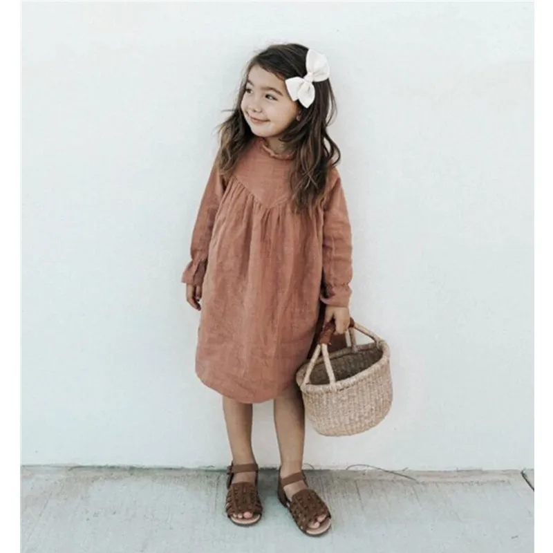 Baby Dekleta Perilo, Obleko, Novo 2021 Poletje Japonska Korejski Otroci Otroci Obleko Malčka Dekle Oblačila Ruffles Princesa Baby Dekle Oblačila
