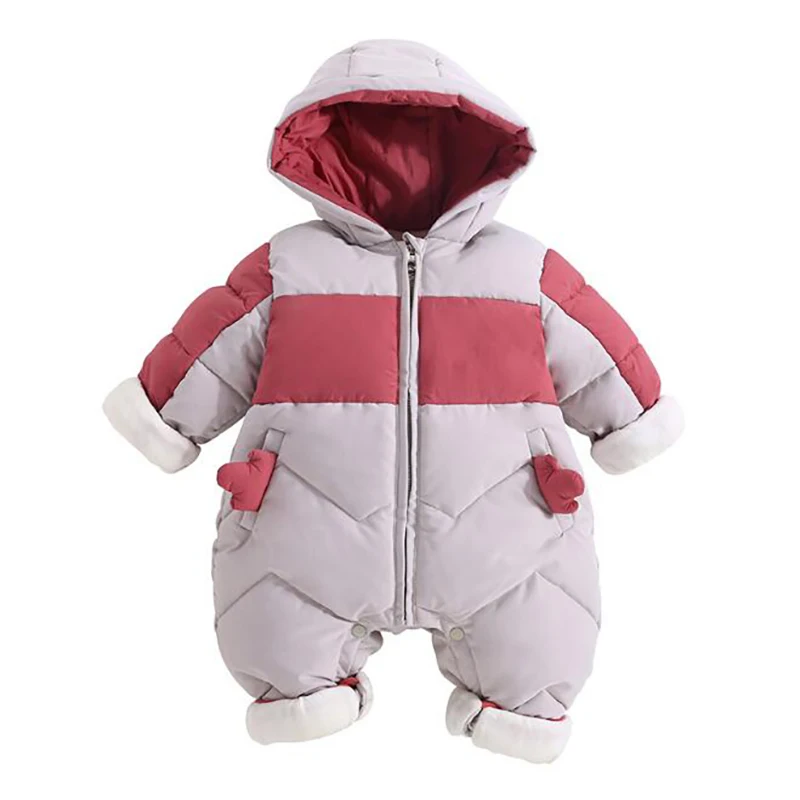Baby Dekle Romper Zimska Oblačila Novorojenčka Onesies božič oblačila Jumpsuit Hooded za Malčke baby YYY022