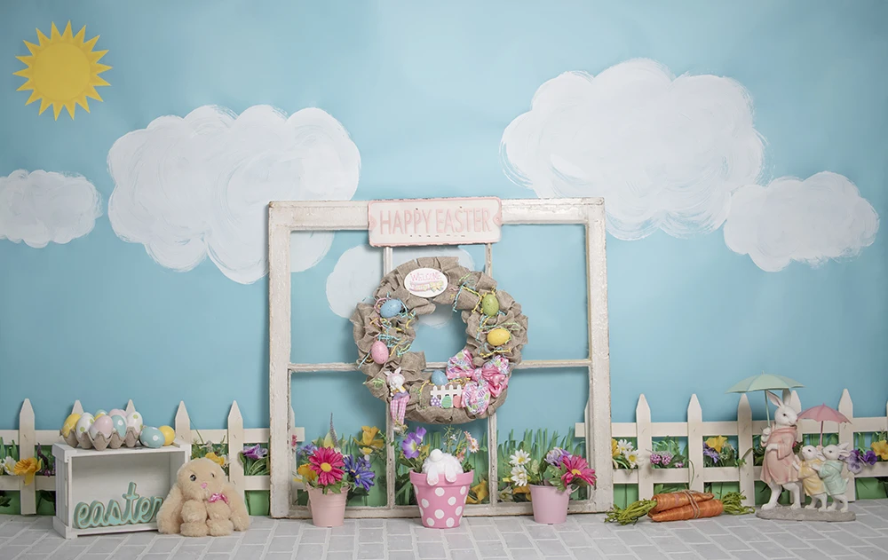BEIPOTO Letnik Velikonočni ozadje za fotografiranje novorojenčka baby otroci portret ozadju photo booth natisnjeni notranje zadeve mini sej