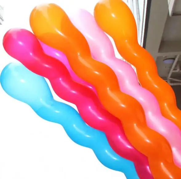 Debelo Spirala Balon Za Poroko Festival Stranka Rojstni Dan, Božič, Mešani Pisane Twist Latex Balon Vroče Prodaje