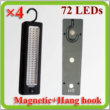 Nove prenosne magnetne 72pcs Q5 led pregled lučka za delo svetilko z AA suhe baterije Lampara Trabajo Led Kampiranje.