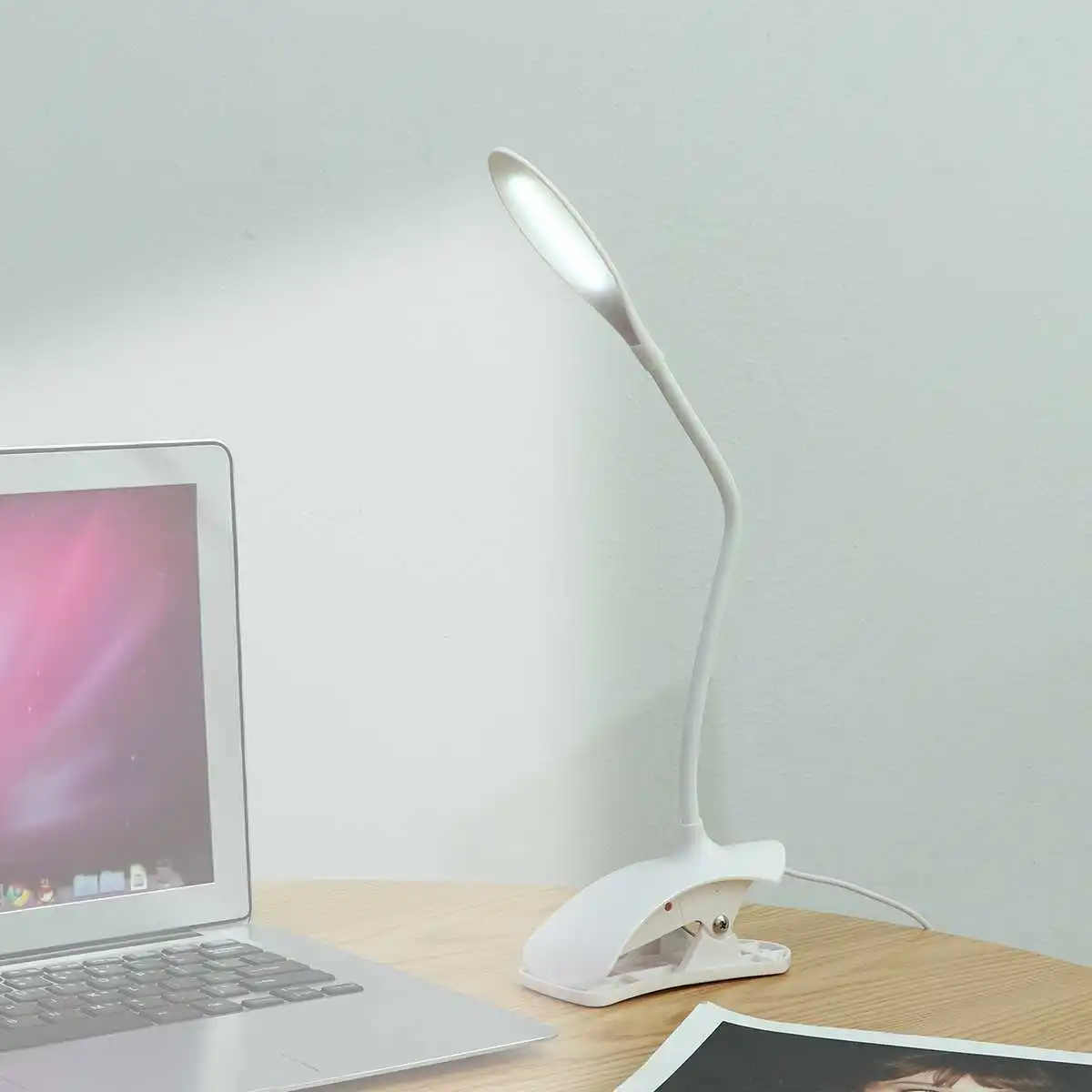 Desk USB lučka led namizne Svetilke gibljivo Cev LED namizne svetilke s Posnetka Posteljo Branje knjige Svetlobe LED Desk svetilke namizne svetilke