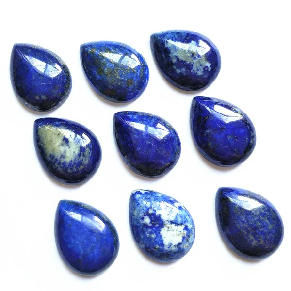 10pcs Naravnega Kamna lapis lazuli Chrysoprase Kroglice pribor nakit base deli 10x14mm 13x18mm 18x25mm dropwater oblike