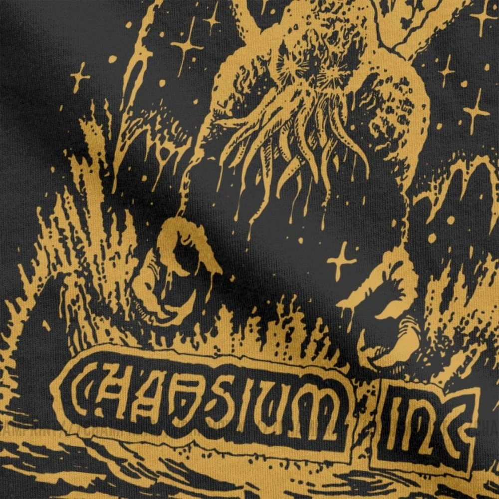 Call Of Cthulhu Mythos T Shirt za Moške Chaosium Lovecraft Poletje Vrhovi Kratek Rokav Vintage T-Majice Krog Vratu Čistega Bombaža Tees