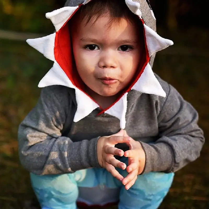 Baby Fantje Risanka Hooded Majica Vrhovi 1-6Y Otroci Otroci Jeseni Priložnostne Bombaža, Siva Dolg Rokav Obleke Hoodie
