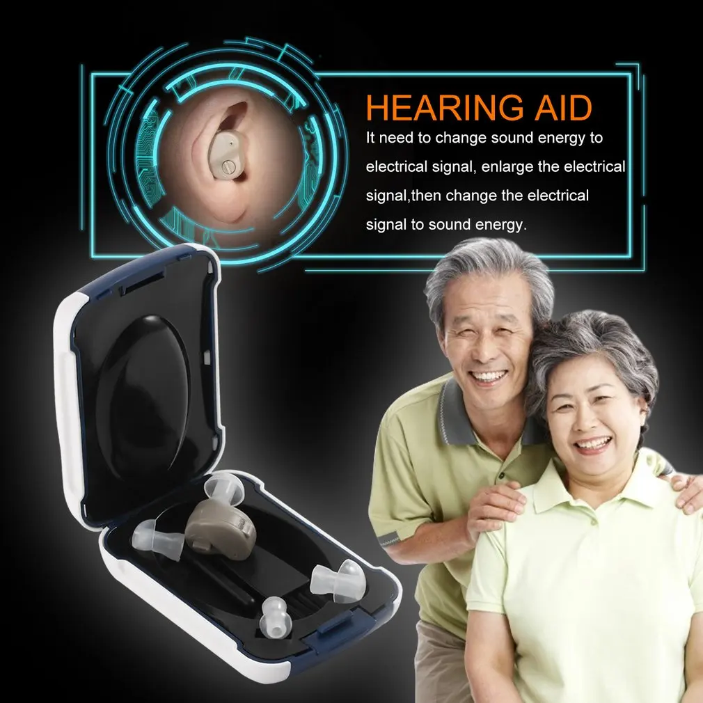 Majhen Za V Uho Telefonski Ojačevalec Zvoka Nastavljiv Ton, Mini Sluha Uho Pomoči Vroče Prodaja Prenosnih Priročno Slušnih Pripomočkov Za Nego