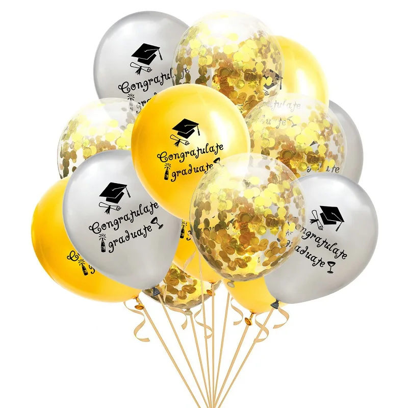 15pcs Čestitam Diplomi Baloni Rose Zlata Konfeti Balon Praznovanje Oskrbe Zdravnik Študentov Diplomi Stranka Dekoracijo