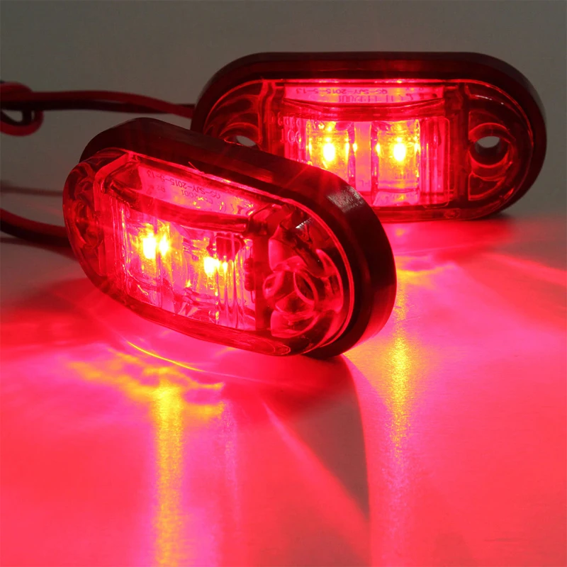 10PCS opozorilna Lučka LED Diode Lahka Prikolica Tovornjak Oranžna Bela Rdeča LED Strani Marker Lučka