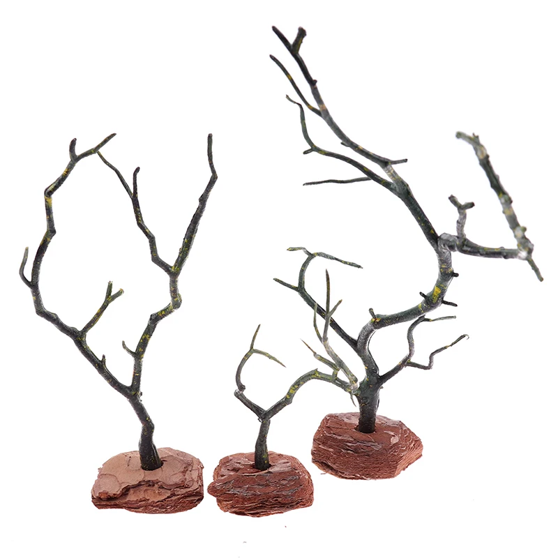 1Pc Zen Vrt Plastičnih Suho Drevo Decor Pesek Pladenj Miniature Model Doma Dekoracijo