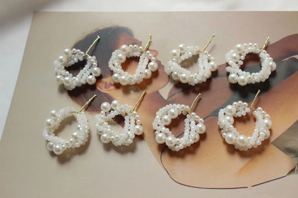 Min naročilo 10pcs/veliko 28mm kroglice dekoracijo baker navijanje geometrijo krogih obliko ročno izdelanih kroglic diy nakit uhan opremo