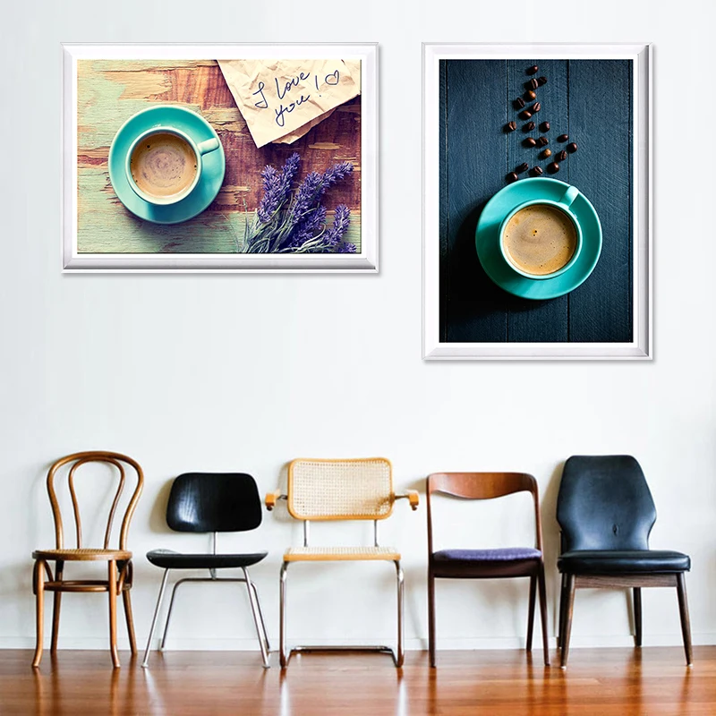 Sodobne slike stenske slike za dnevno sobo kave platno stenskih slikah, platno, slike, olje plakat letnik home decor art