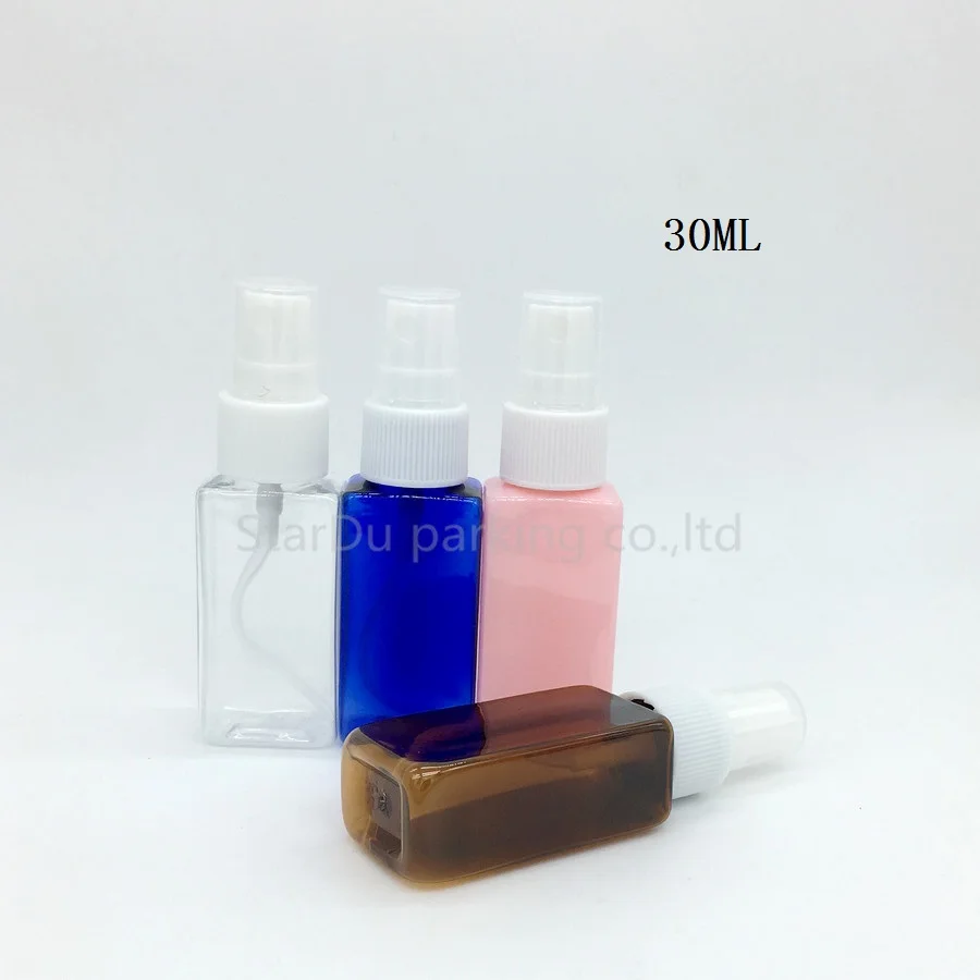30 ML squar črpalka stekleničke parfuma plastičnih spray embalaže v redu