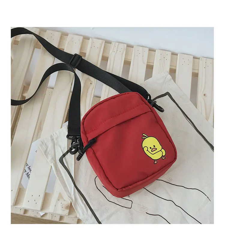 Modna unisex torba mini torba luštna rumeno raco tiskanja mobilni telefon vrečko Messenger bag
