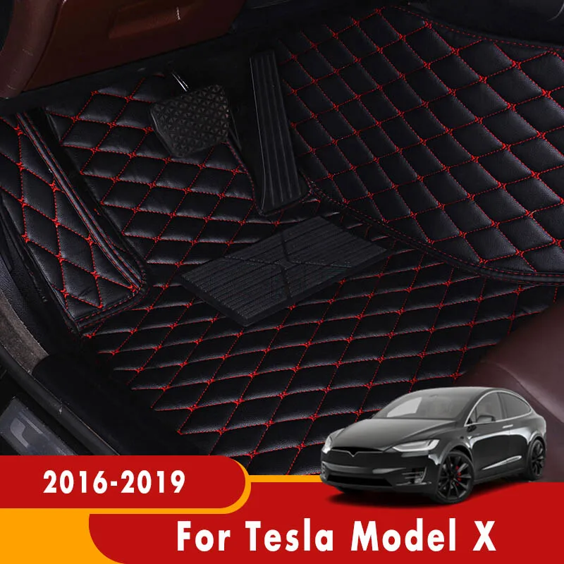 Za Tesla Model X 2019 2018 2017 2016 Avto Talne Preproge Preproge Auto Notranja Oprema Deli Dash Stopalo Blazinice Avtomobile
