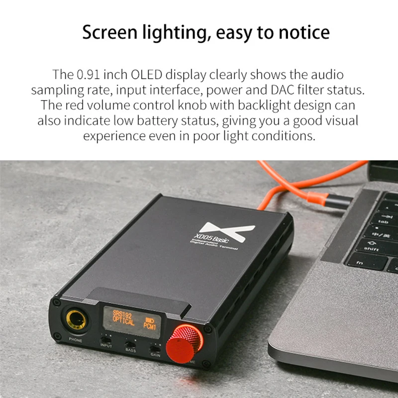 Xduoo XD05 Osnovno Prenosno V odvisnih Digitalni Avdio Priključek AK4490 USB DAC Ojačevalcem za Slušalke Optični Koaksialni Dekodiranje DSD256