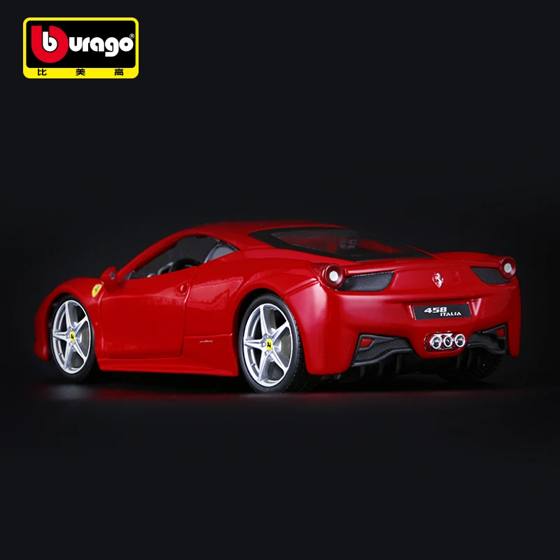 Bburago 1:24 Obsega Ferrari 458 ITALIA Zlitine Luksuznih Vozil Diecast Avtomobile Model Igrača Zbirka Darilo