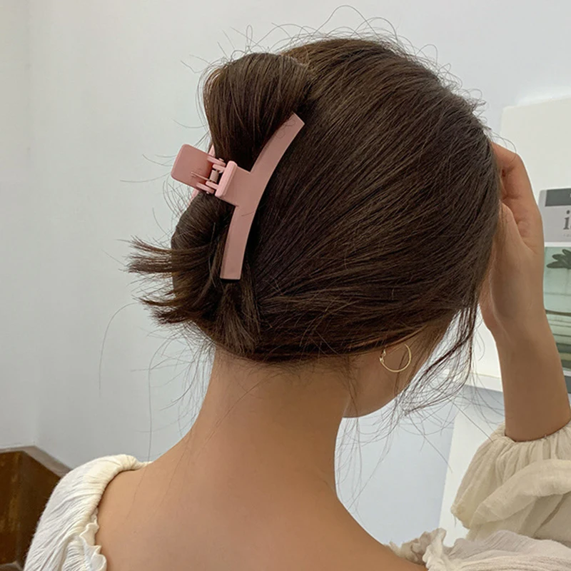 Preprost slog, pribor za lase mat površino ukrivljen posnetek vse-match lase čop posnetek dekle lase posnetek