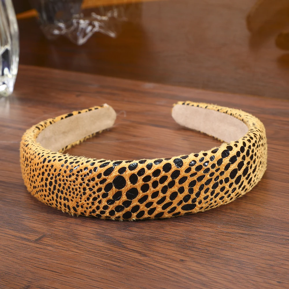 Levao Novo Oblazinjena Leopard Glavo Za Ženske Modni Dodatki Za Lase Hairband Hoop Headdress 2020