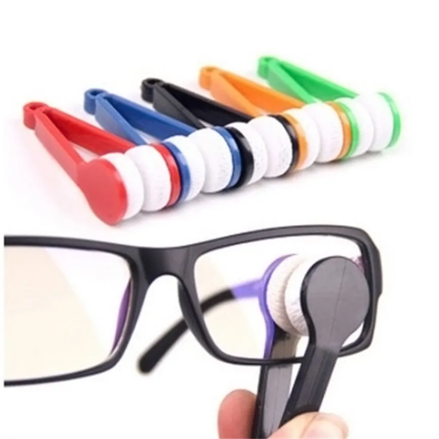 Dve strani Stekla Čistilo Krtačo sončna Očala Eyeglass Mikrovlaken Očala Čistilo Krtačo Orodje za Čiščenje Očal Zbadanje Čistilec