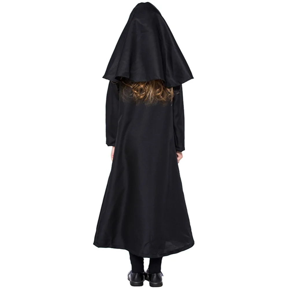 2PCs Deklica Klasičnih Nuna Obleko Halloween Kostum Fancy Stranka Obleko, ki je Primerna za 4-9 Let