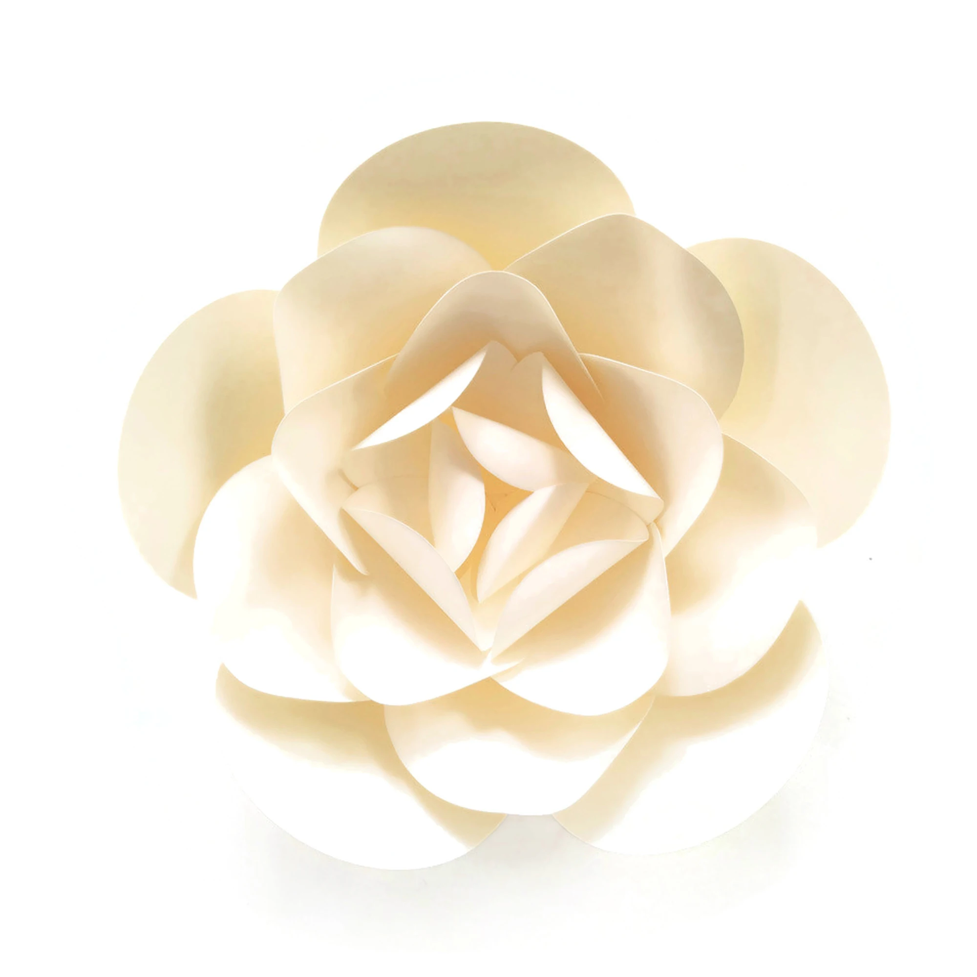 Ročno Pink Ivory White Fleur Končana Papirnate Rože Zlato Listi Set 4 Vrtec Steno Deco Baby Tuš Dekleta Soba Dekor