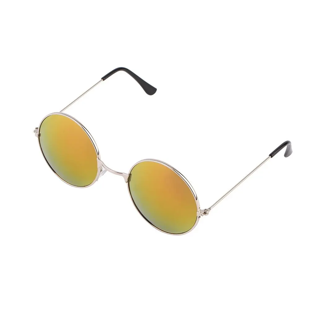 Moda Elegantne Retro Slogu Žensk Okrogle Kovinske Unisex sončna Očala z UV Zaščito Luxury Letnik zaščitna Očala, 6 Barv