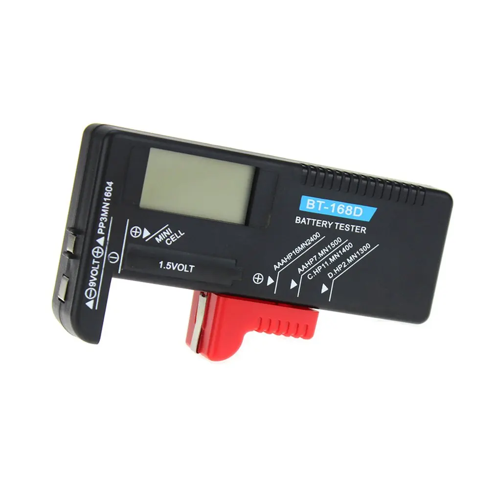 Digitalni Tester za Baterije Detektor Zmogljivosti Diagnostično Orodje Volt Checker za AAA AA D, 9V 1,5 V Gumb Celično Baterijo BT-168D