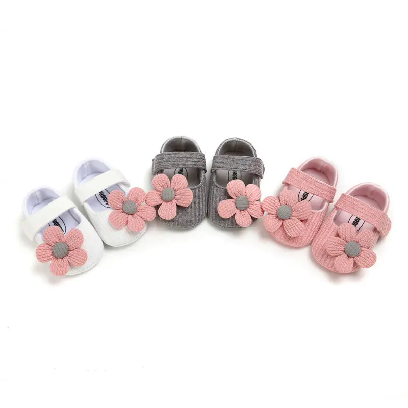 2019 Nov Baby Čevlji Newborn Baby Dekle Mehka Podplatom Jasle Čevlji Cvet Bombaža Prewalker Čevlji za Malčke Baby Anti-slip Čevlji 0-18 M