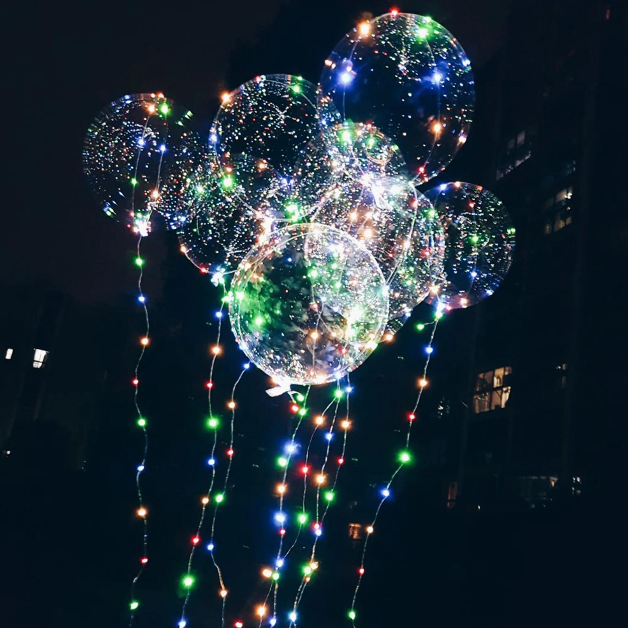 Božič Dekor Led Žogo Poročna Slavja Stranka Dekoracijo Orodje Pregleden LED Svetlobna Balon Okrogel Mehurček Žogo