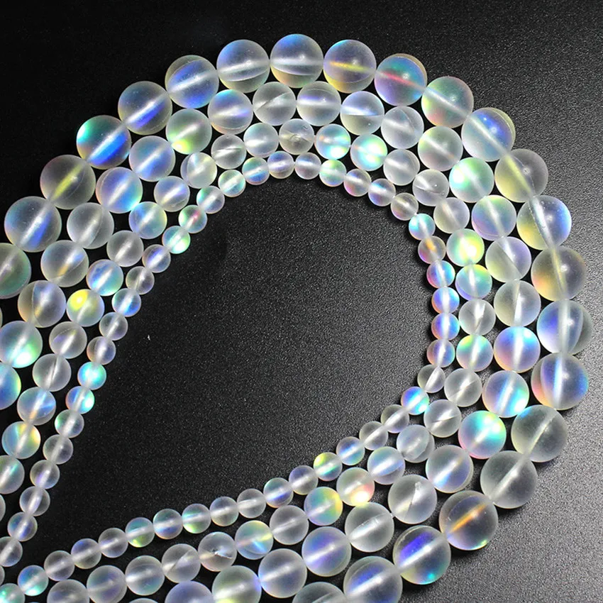 6-12MM Krog Umetno Kristalno Kroglice Steklene Kroglice Luna Kamen kroglice za nakit, izdelava