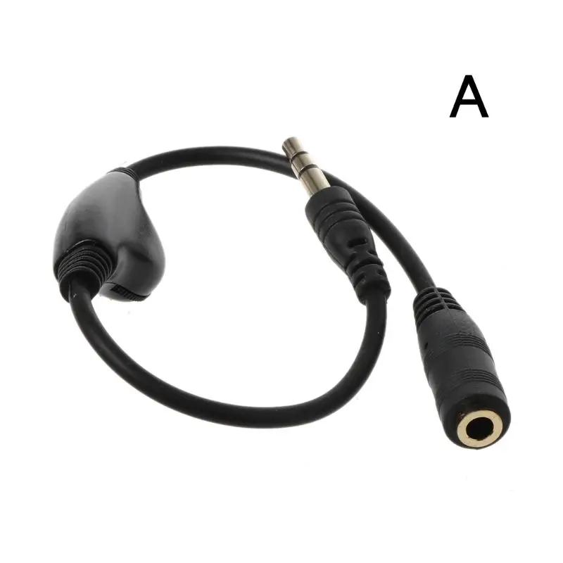3,5 mm Priključek AUX Moški-Ženski Adapter Kabel Podaljšek Avdio Stereo Kabel Glasnosti Slušalke Slušalke Žice za Zvočnik
