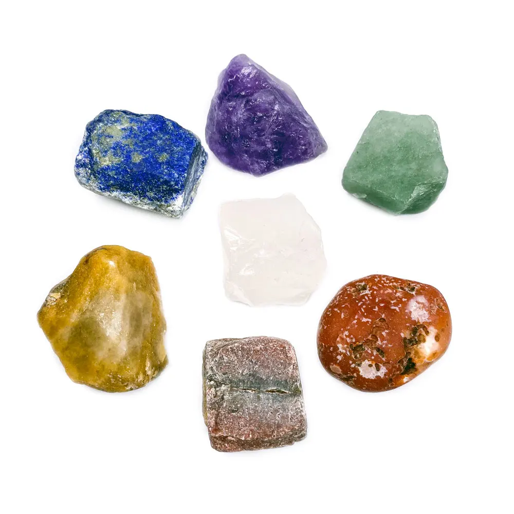 7 Barvah Naravnih Rock Kristal Grobo Kamen Raw Gemstoness Mineralnih Vzorcu Joga Čakro Nezakonitih Reiki Healing Kristali Kamna