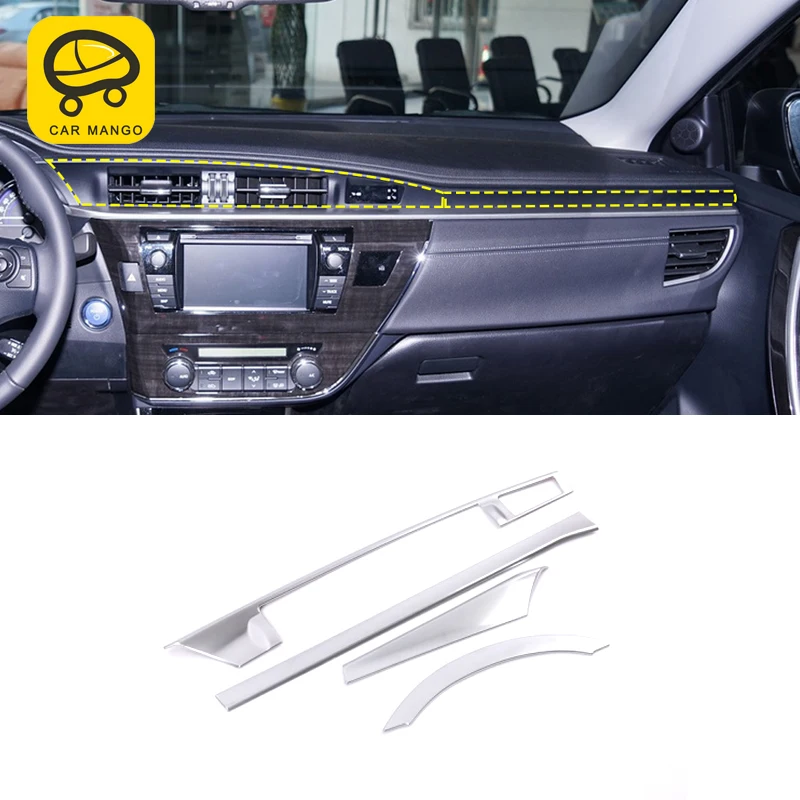 CarManGo za Toyota Corolla-2018 Avto Center Konzolo, armaturno ploščo Chrome Pad Okvir Nalepke Kritje Trim Notranja Oprema