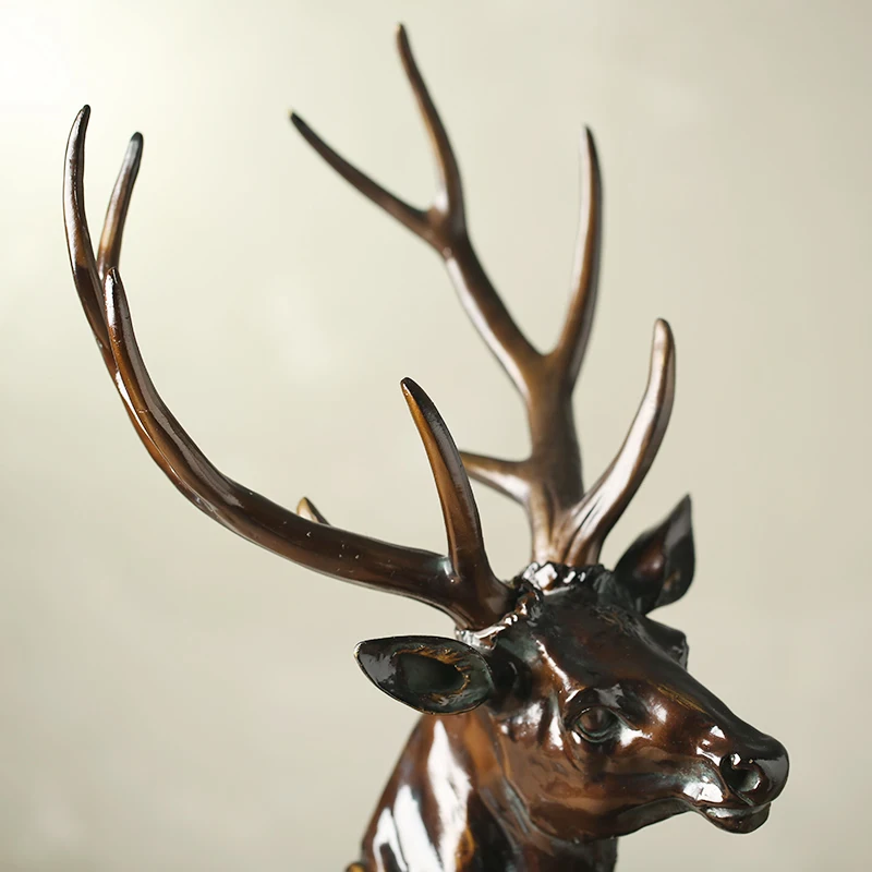 Jelena glavo Domov Oprema, nakit, okraski Evropskega visokega smolo jelena glavo okraski rogovja retro Dekor