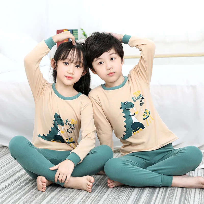2020 Samorog Pižamo Živali Risanka Sleepwear Jeseni Otroke Božič Pižamo Za Dekleta Fantje Zimske Pižame Otroci Obleke, Kompleti
