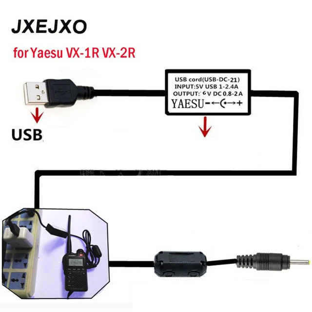 Polnilnik USB Kabel, Polnilec za YAESU VX-1R VX-2R VX-3R polnilec za YAESU Walkie Talkie